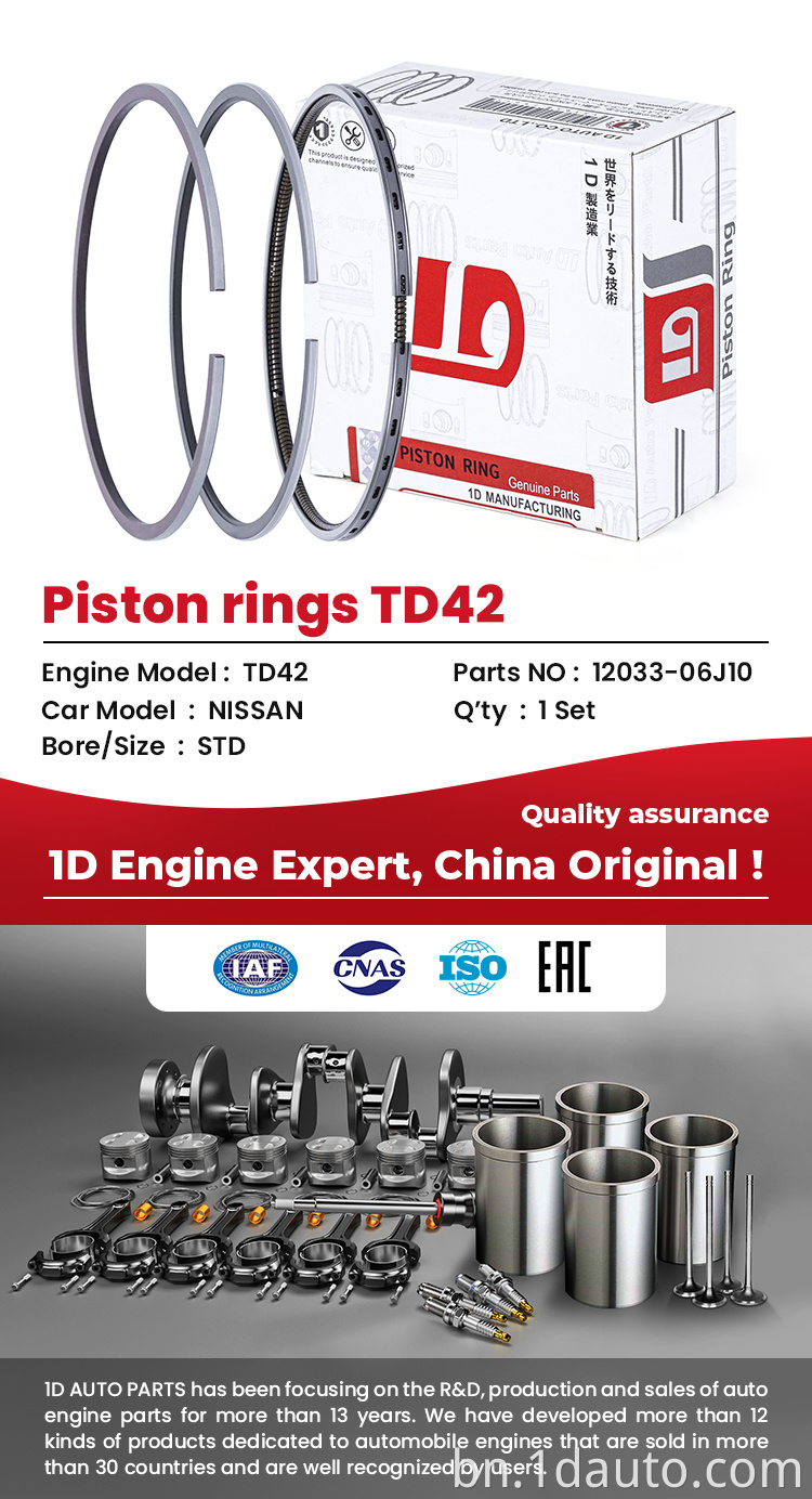 Engine Piston Ring for NISSAN Engine TD42